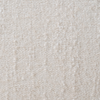 Banc de rangement capitonné en tissu ivoire - Bords arrondis, Rangement dissimulé