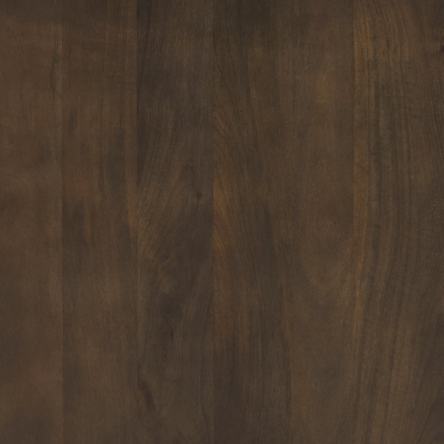 Table d'appoint en bois de manguier massif brun expresso - Base cannelée, couvercle amovible