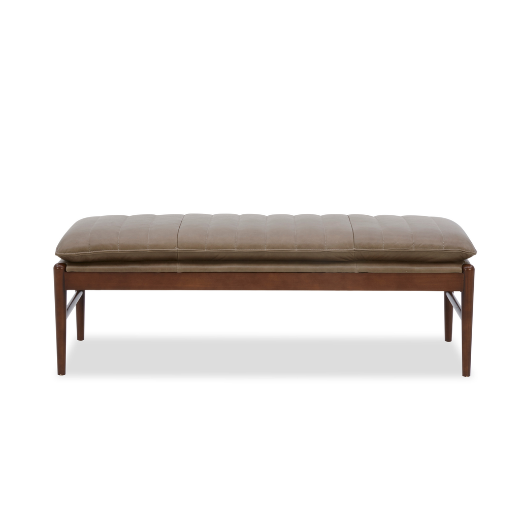 Banc texturé lin – Cadre en bois massif