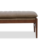 Banc texturé lin – Cadre en bois massif