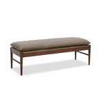 Banc texturé lin – Cadre en bois massif