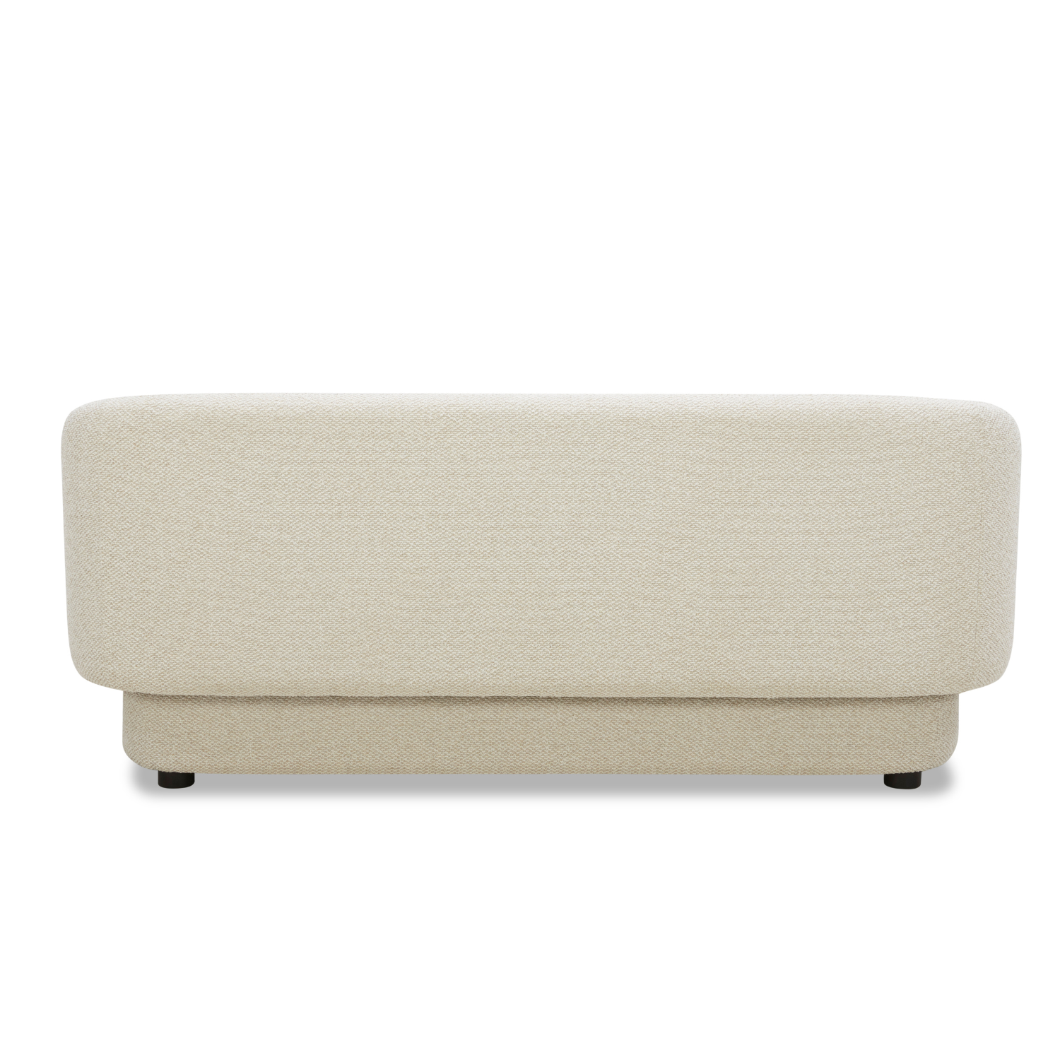 Banc de rangement capitonné en lin polyester – Couvercle amovible, rangement dissimulé