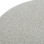 Pouf rond en tissu tissé vert mousse - Base en bois naturel, Multiusage