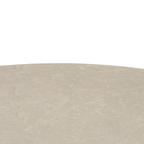 Table basse ronde en béton - Silhouette tambour, finition pierre pâle, intérieur