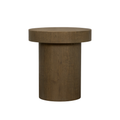 Table basse sculpturale en teck - Plateau ovale, piètement asymétrique, grain naturel