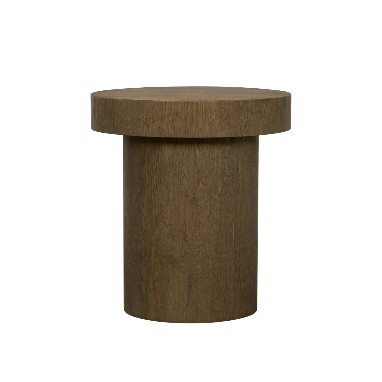 Table basse sculpturale en teck - Plateau ovale, piètement asymétrique, grain naturel