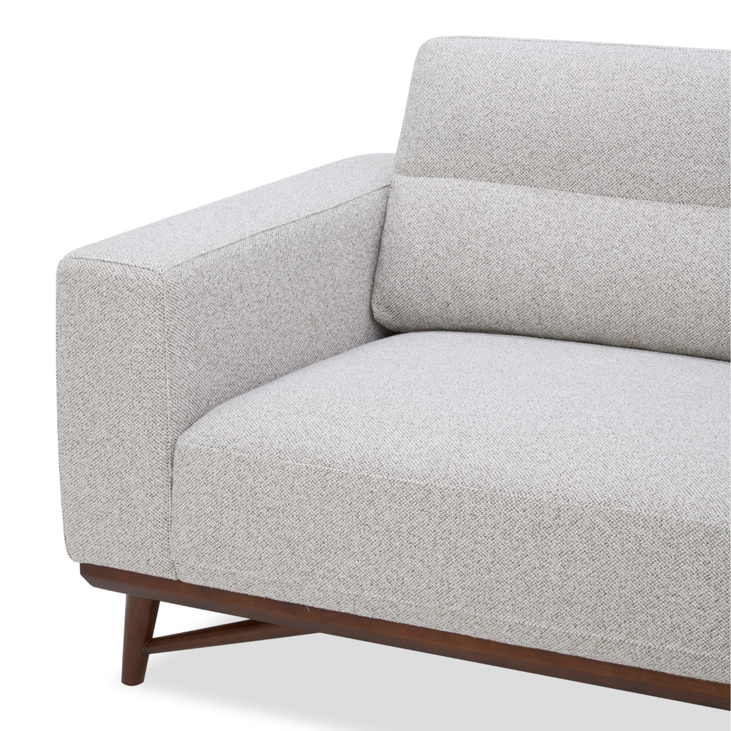 Fauteuil d'appoint du milieu du siècle en polyester tissé bouleau - Pieds en bois fuselés