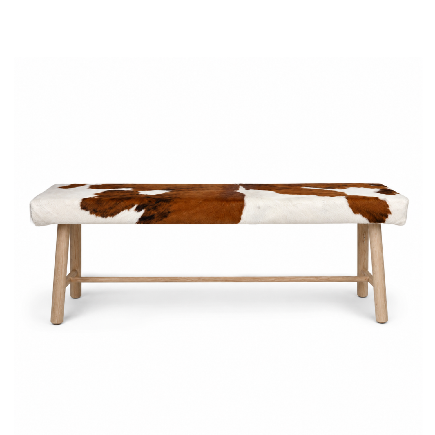 Banc rembourré d'inspiration arquée taupe - Base noire dissimulée, assise rembourrée