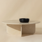 Table basse en marbre crème Venus