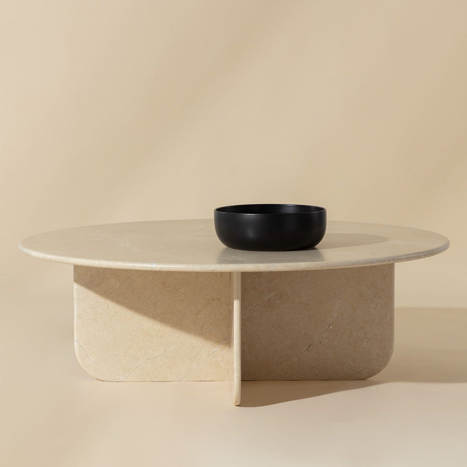 Table basse en marbre crème Venus