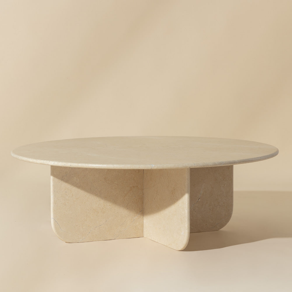 Table basse en marbre crème Venus