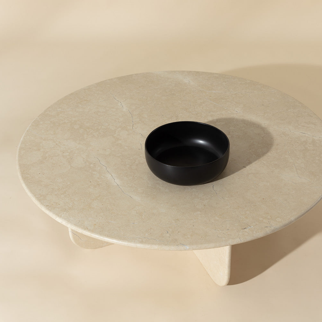 Table basse en marbre crème Venus